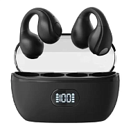 Bluetooth-наушники Breaking BT-04, Clips, LED, 5.3, черный 25537